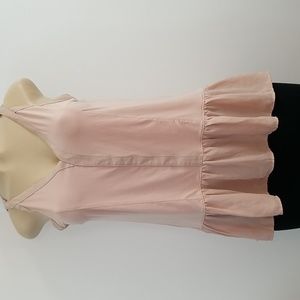 Banana Republic Nwot Sweet Peach Flounce Top.